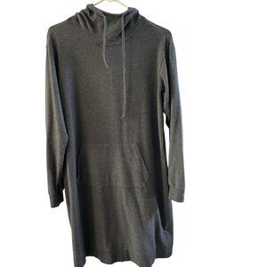 Torrid Sweatshirt Dress Womens Size 0 Mini French Terry Hoodie Gray Mini Stretch
